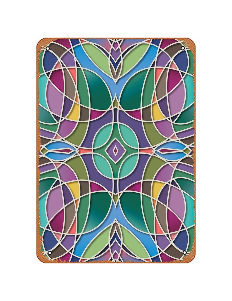 ZuhhgiiZuhhgii Vintage Metal Poster - Bense Garza Cloisonn Tin Sign 12 X 8 Inches Suitable for Wall Decoration of Bar,Cafe,Garage,Man CAVE