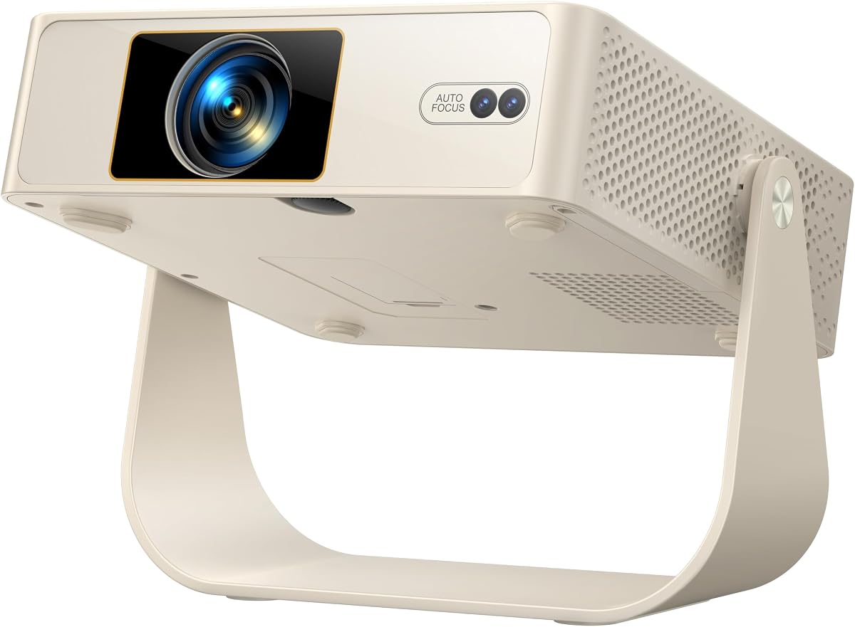 Smart Beamer【Integrierte Apps & 330° Drehung】 Yaber L1 Pro Mini Beamer 4K