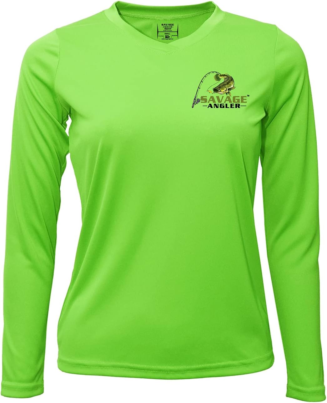 Women's Bass Angler Quick Drying Long Sleeve Performance Fishing Shirt with UPF 50+ Sun Protection