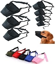 Dog Training Safety Muzzle – Secure & Comfortable Adjustable Muzzle for Small, Medium & Large Dogs, Black, S
