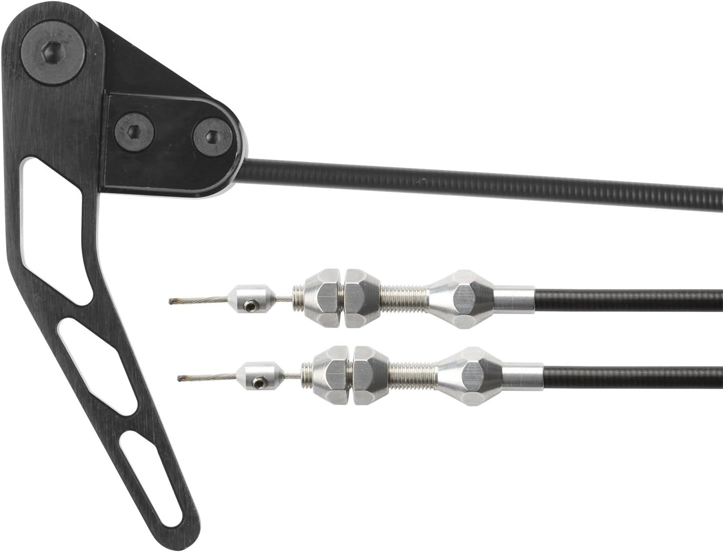 Lokar XHR-1100U Black Hood Release Cable with Black Housing