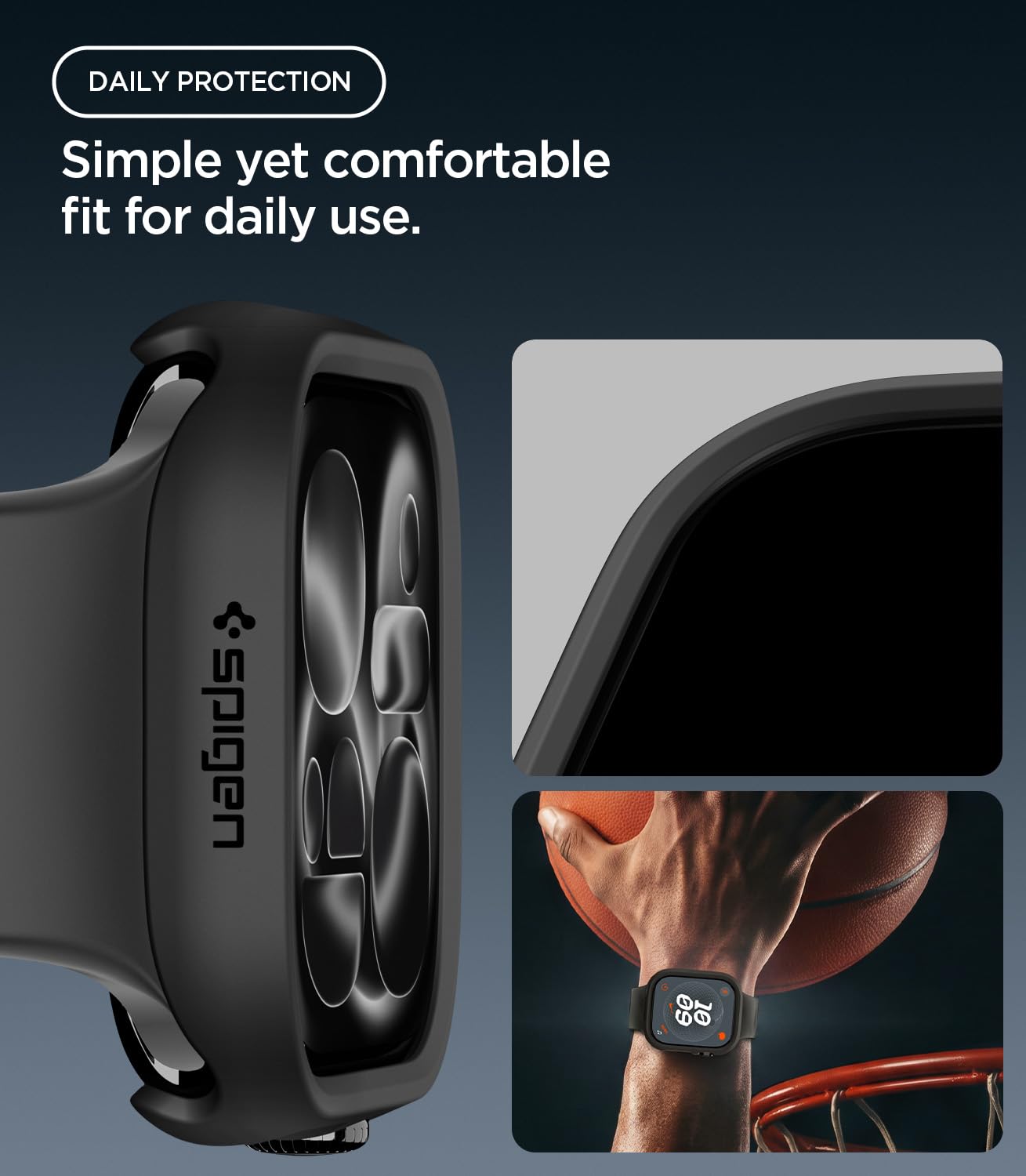 Spigen Thin Fit Case for Apple Watch Series 12 -5