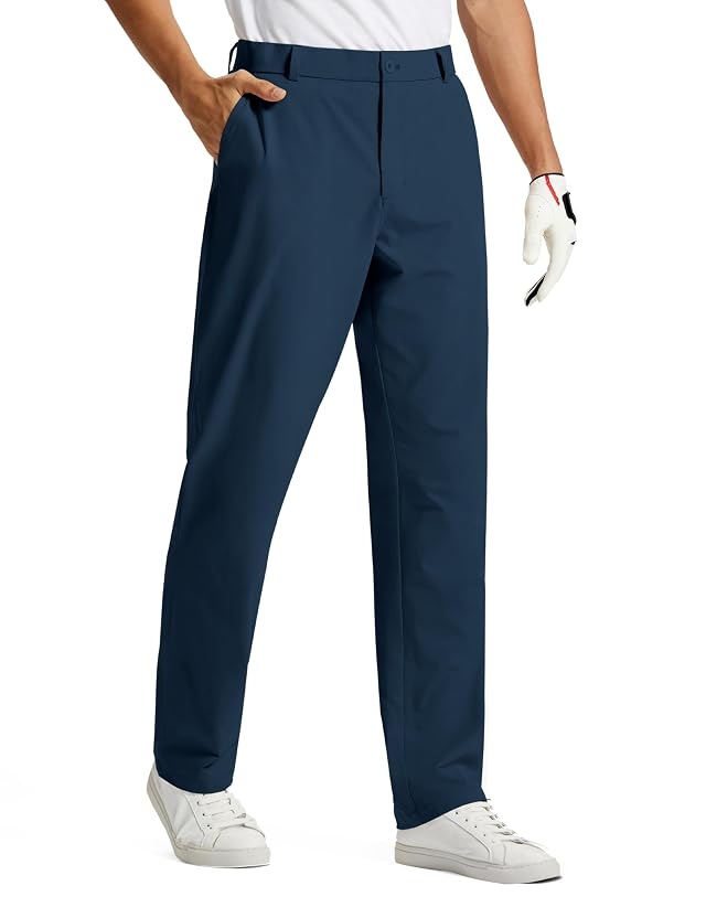 MoFiz Mens Golf Pants Quick Dry Stretch Dress Work Pants 30 32 34 Casual Comfy Lightweight Trousers with