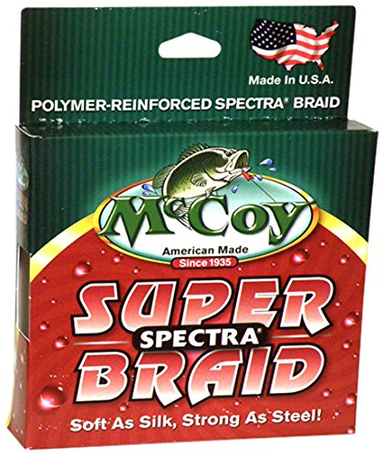 McCoy Fishing Super Spectra Braid Fishing Line, Mean Green, 150-Yard 4-Pound