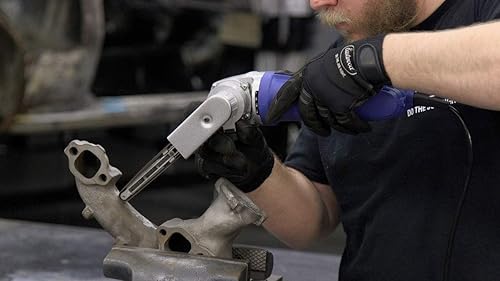 Miniatura 7 de Eastwood Mini lijadora eléctrica de banda | Motor robusto de 5.3 amperios | Herramienta de lijado y molienda | Cuerpo de aluminio ligero con cabeza