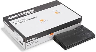 Brighton 814901 Trash Bags 40-45 Gallon 40X46 Low Density 0.65 Mil Black 125 Ct