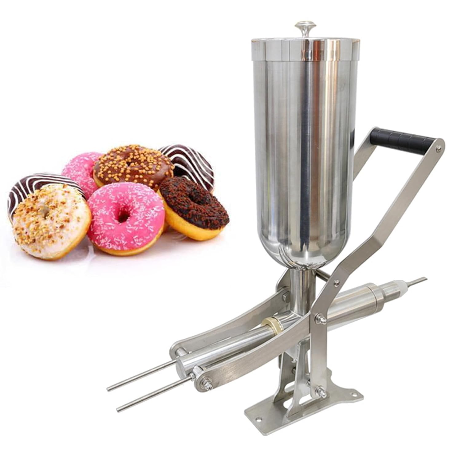 5L Manual Spanish Churro Filler Commercial Stainless Steel Spanish Latin Fruit Machine Churro Donut Cream Filling Machine for