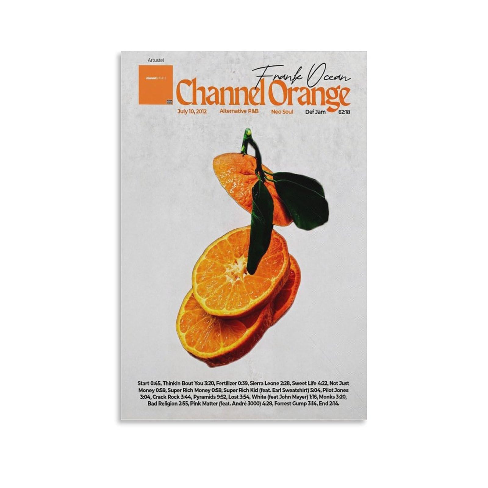 Amazon.com: Frank Ocean Channel Orange 3 Canvas Poster Bedroom