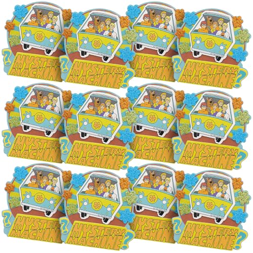 Scooby-Doo! Mystery Machine Magnet Craft Kit (12 Sets) - Ideal Decor, Favor or Gift for Kid's Party