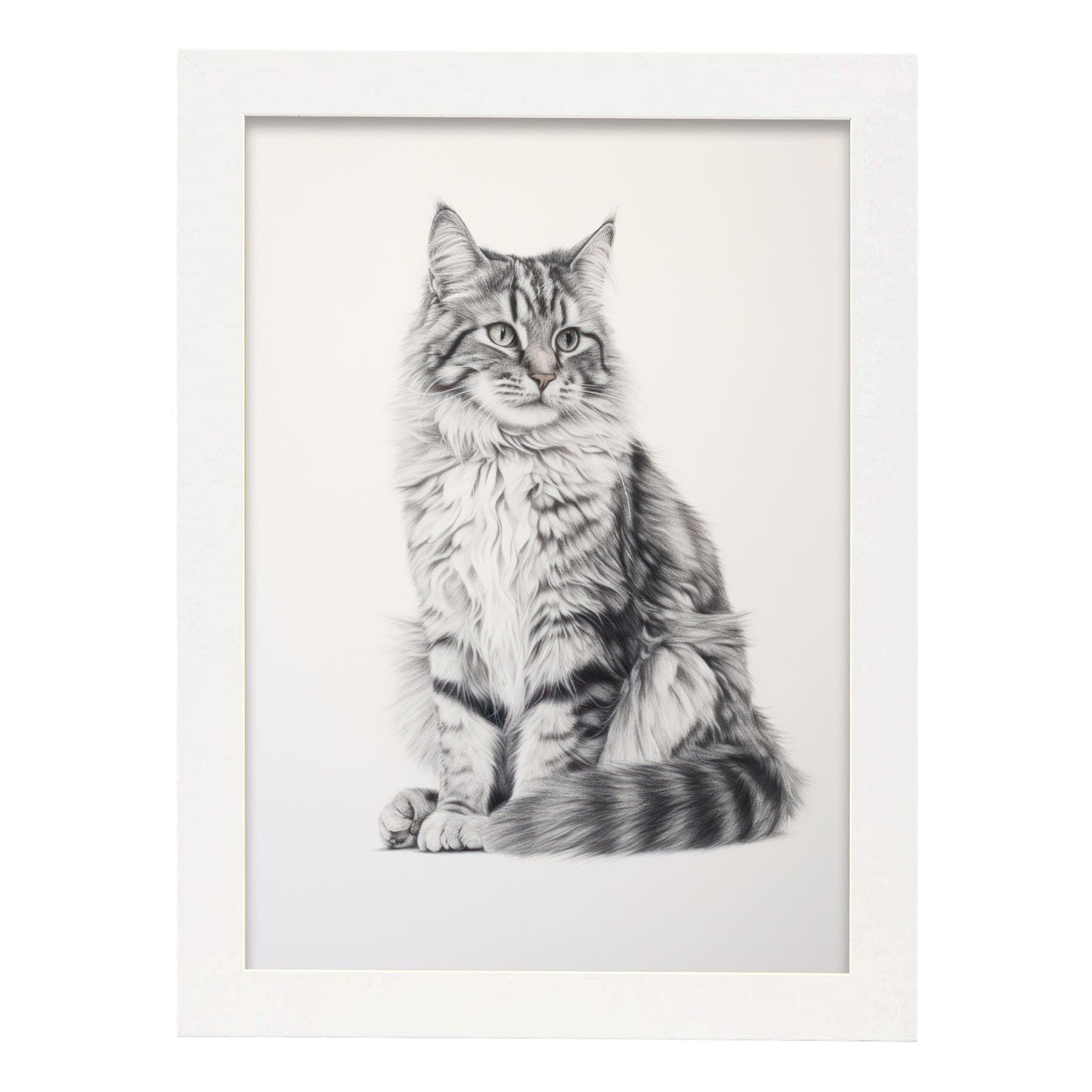 Nacnic Sika Deer 1 Poster. In Animals Nursery Prints Decorative Print for your living room, bedroom, home. Wall art print. Sizes A4 with White Frames