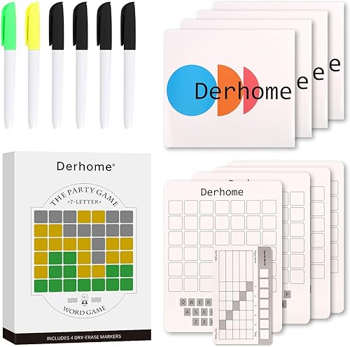 Miniatura 2 de Juego de mesa de palabras para 2 a 5 jugadores, juego de fiesta de palabras, compatible con palabras de 5 a 7 letras, adecuado para mayores de 14