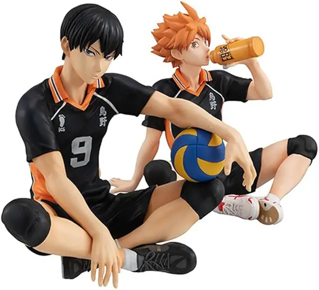 Figuritas Haikyuu: Hinata Shoyo y Tobio Kageyama de 10 cm, PVC