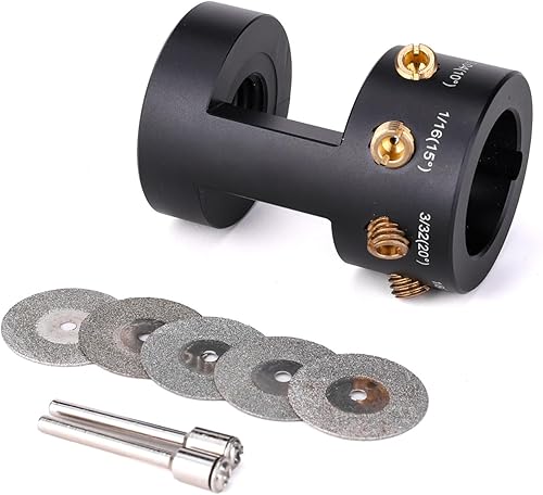 Miniatura 5 de STONEWELDER - Afilador de electrodos de tungsteno para soldadura TIG, diseño de una sola columna con ranura de corte, 4 tornillos de cobre, agujeros