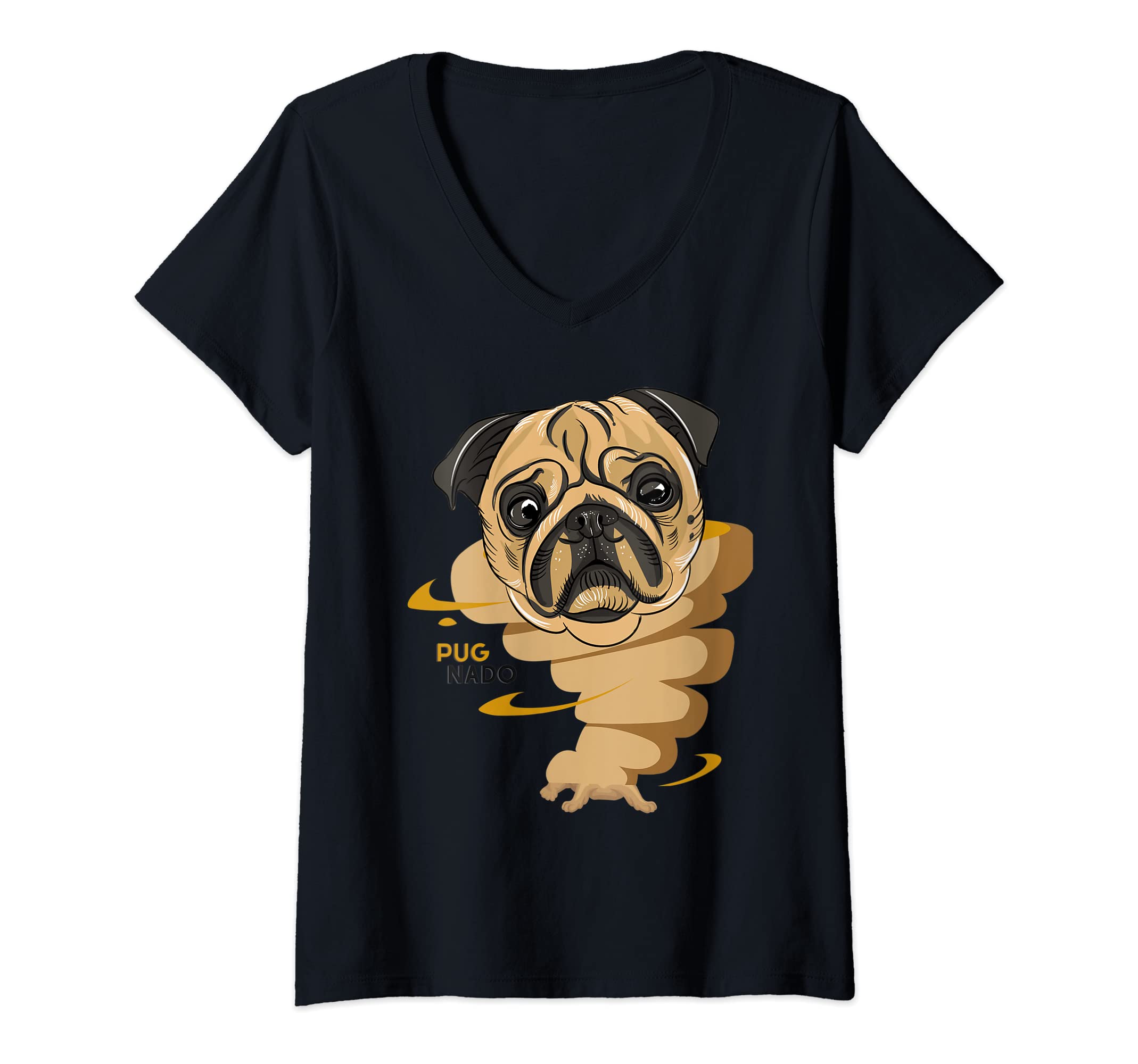 T-Shirt Donna Divertente Con Carlino – Fatta In Italia – Idea Regalo Per Amanti Dei Cani