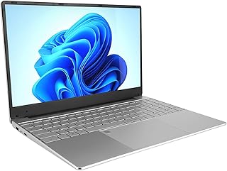 Laptop de 15,6 pol. Portátil Quad Core Quad Thread 100‑240 V Silver 16G 256G 1920x1080 IPS HD para 11 for Work (16+256G Plugue UE)