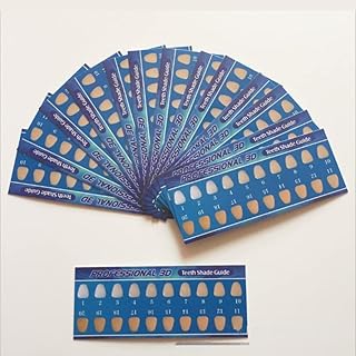 SDentÂ® 100 Sheets 20 Colors Professional 3D Teeth Shade Guide Card 3D
