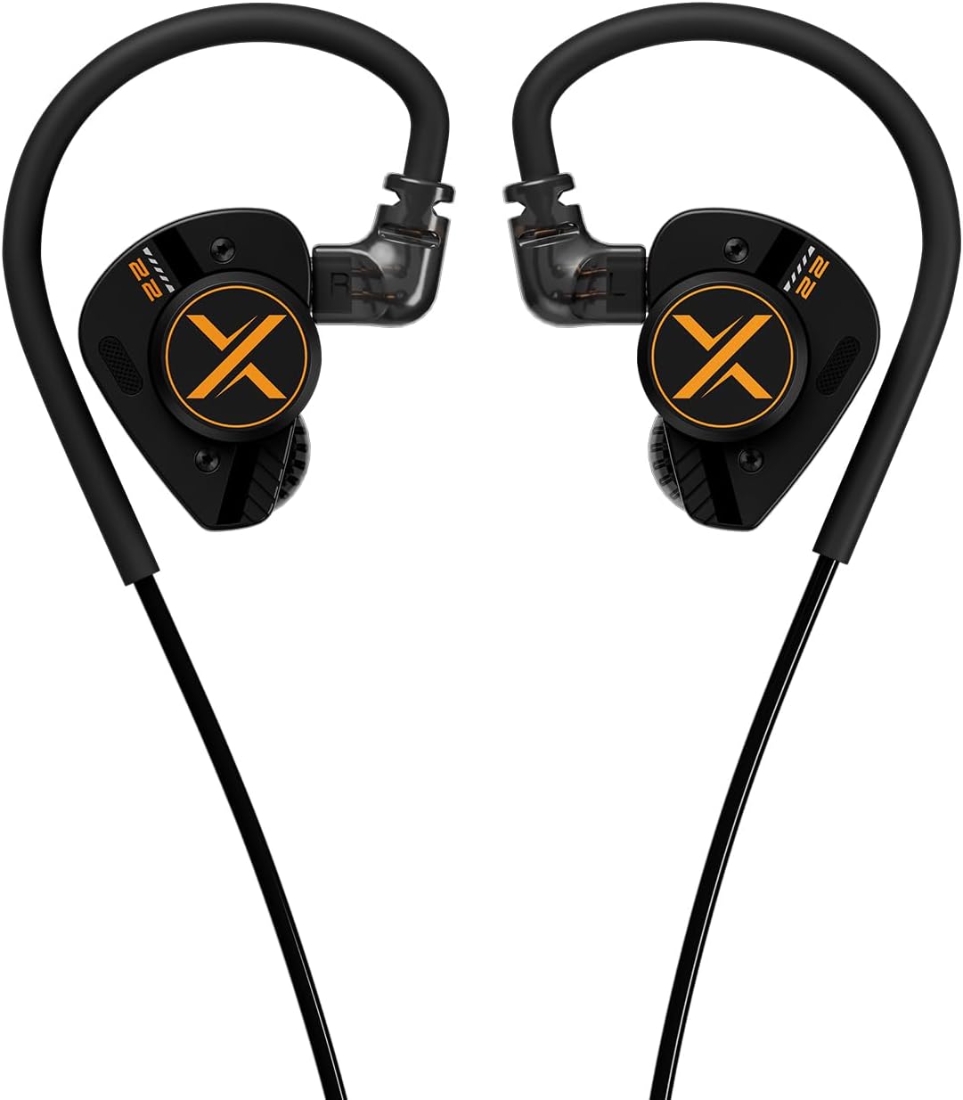 Fanmusic ooopusX Op.22 Headphones Two Dynamic Two Balanced Armature Drivers in-Ear Monitors Adjustable Tuning Options (3.5mm Without mic)