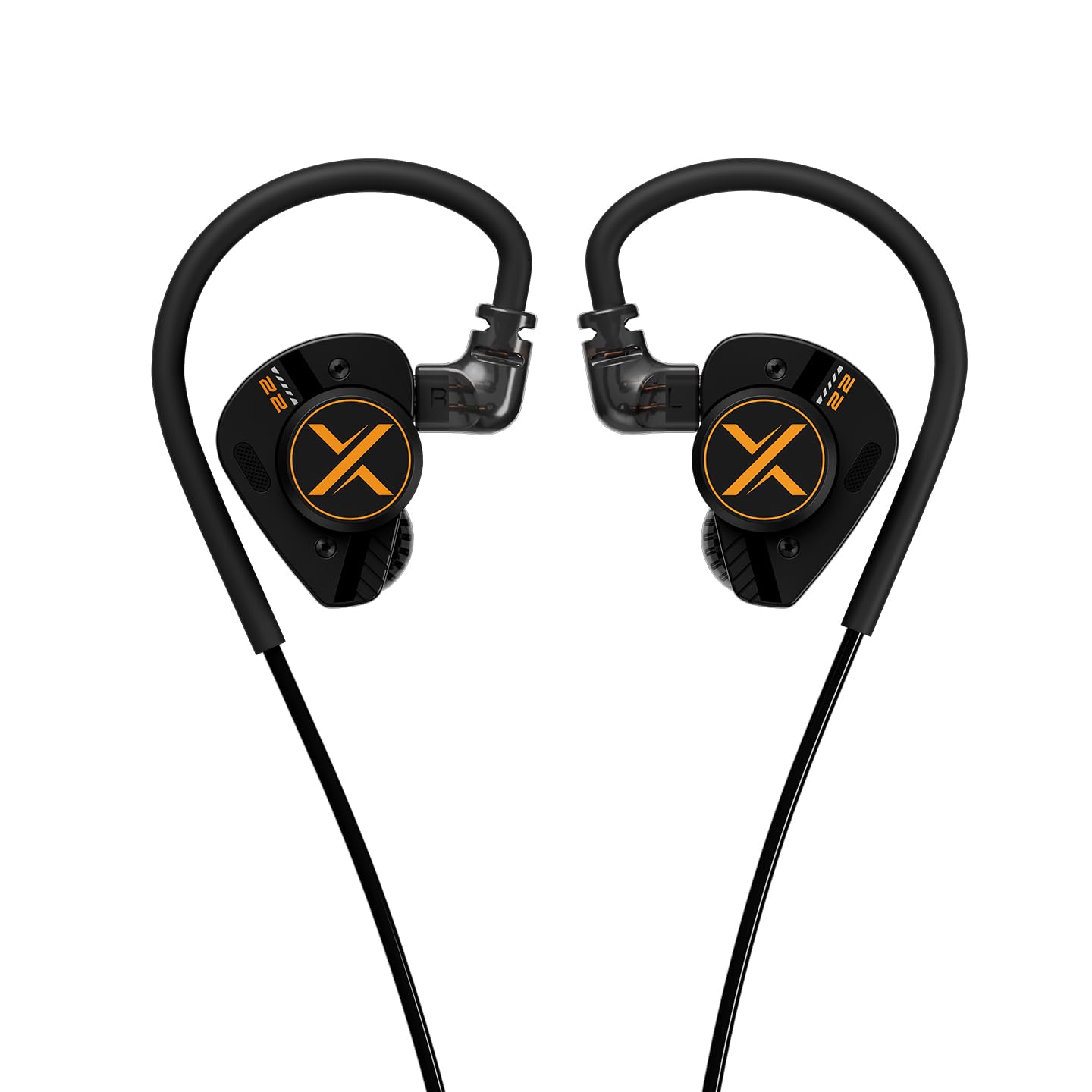 Fanmusic ooopusX Op.22 Kopfhörer, zwei dynamische zwei symmetrische Armature-Treiber, In-Ear-Monitore, einstellbare Tuning-Optionen (3,5 mm ohne Mikrofon)