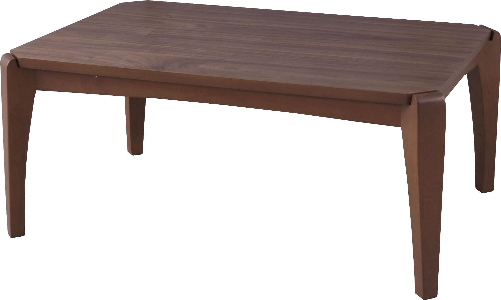 AZUMAYAKT-109 Kotatsu Heater Table, W35.5 x D23.7 x H15.0 Inches, Natural Walnut and Rubber Wood Table Material, Home and Living, Rectangle Shape with Walnut Brown Color