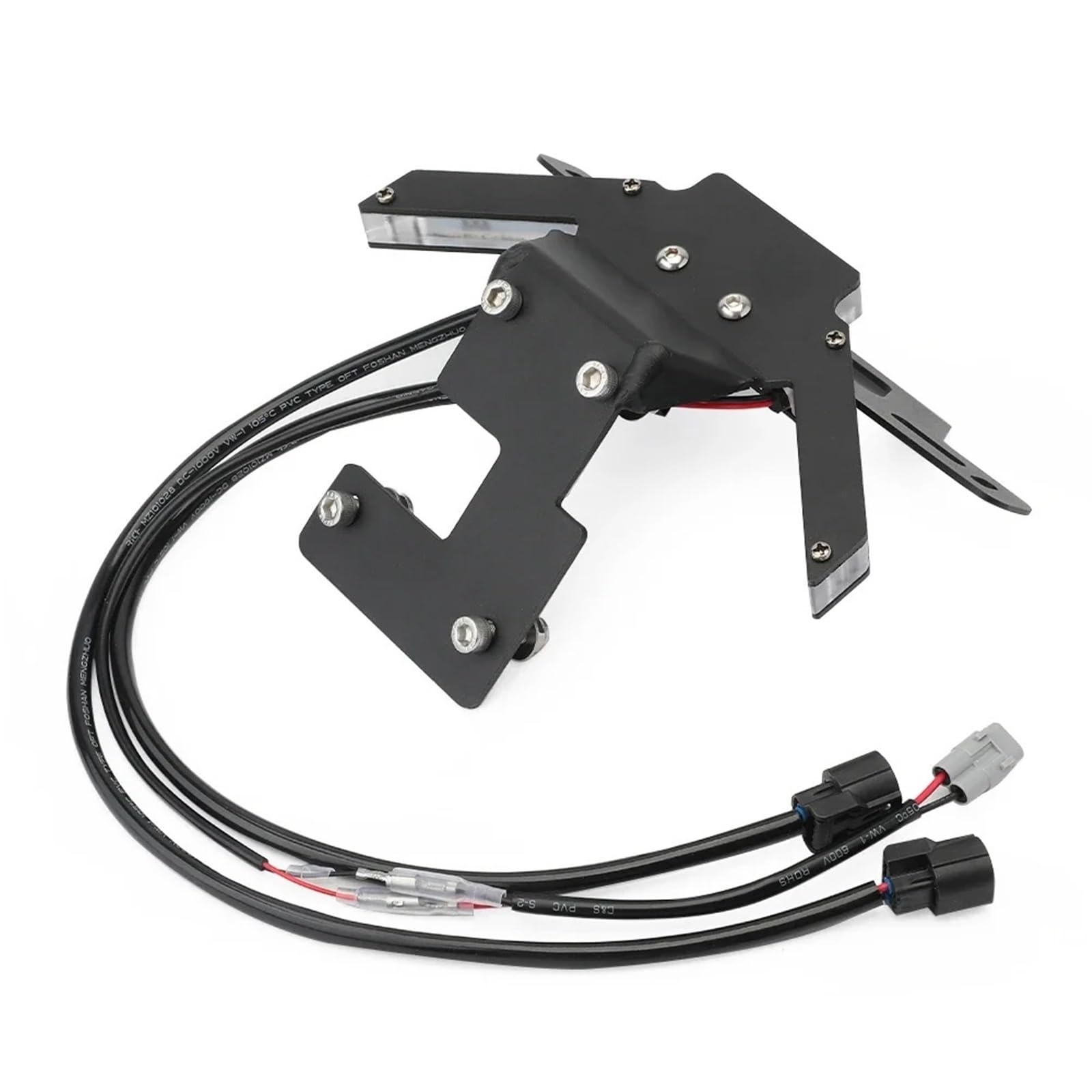 kentekenplaathouder voor motorfiets Voor MT07 Voor MT09 Voor MT10 Motorfiets Kentekenplaathouder Met LED Licht Universele Kentekenplaat Beugel Tail Tidy(Orange