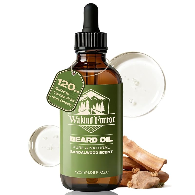 Óleo para Barba Waking Forest com fragrância de sândalo, 120 mL