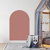 Vista 6 de Supzone Calcomanías de pared con diseño de arco bohemio, para despegar y pegar, decoración de pared extraíble, bloque de color, arte mural