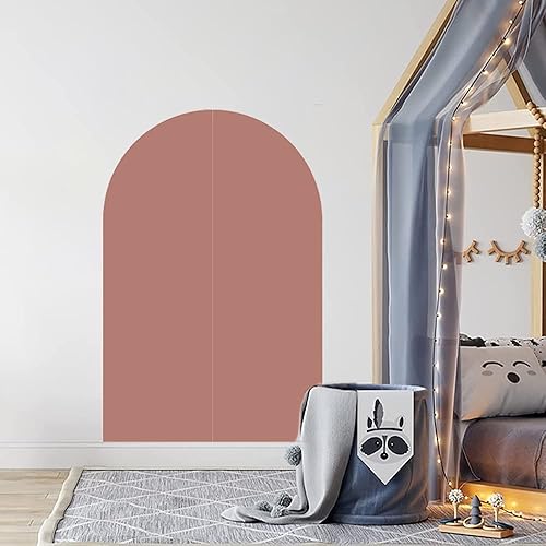 Miniatura 6 de Supzone Calcomanías de pared con diseño de arco bohemio, para despegar y pegar, decoración de pared extraíble, bloque de color, arte mural para