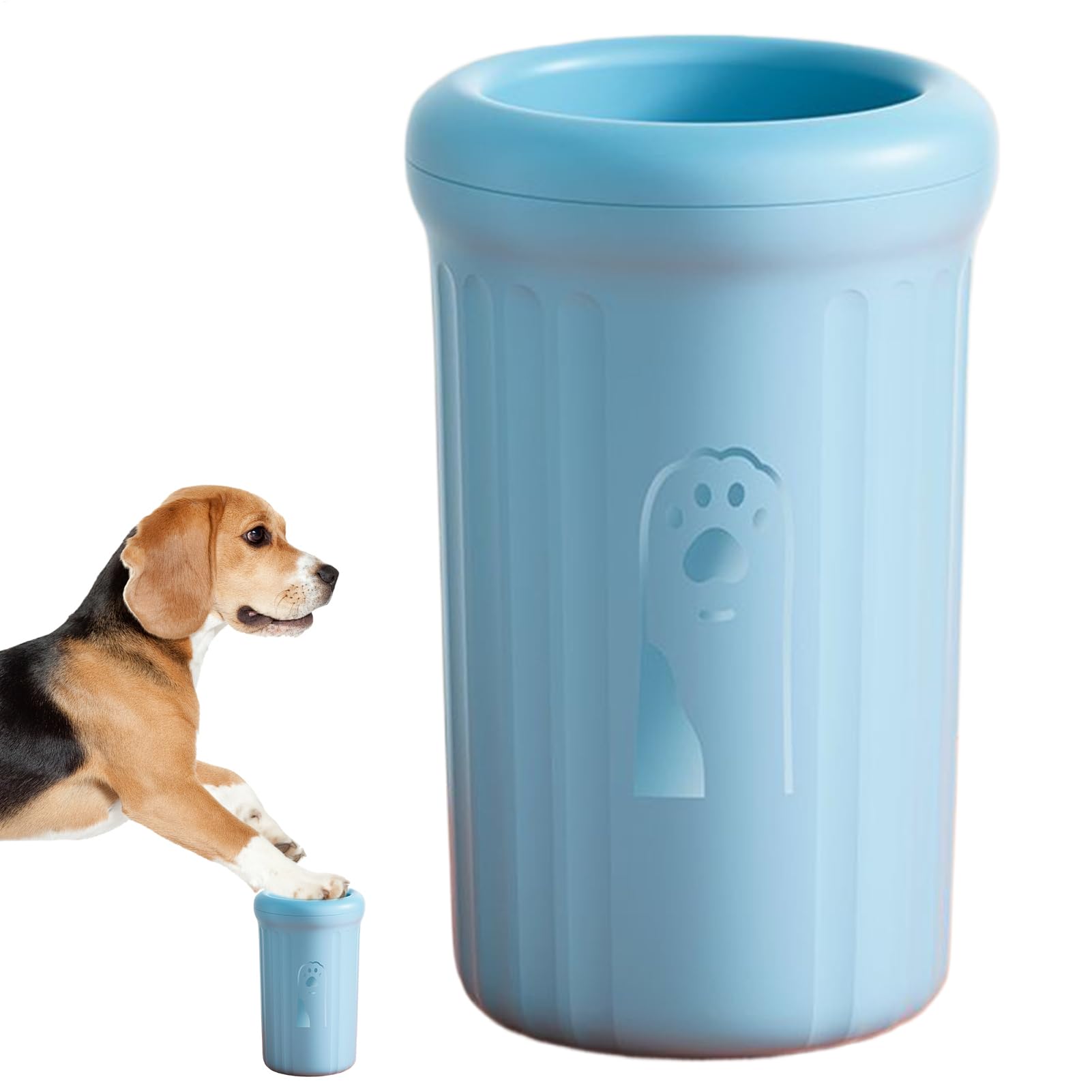 Dog Feet Cleaner - Pet Muddy Foot Cleaning Cup,Portable Soft Bristle & Detachable Paw Washer for Small/Medium/Large Breeds Daily Grooming, Post-Walk Cleaning