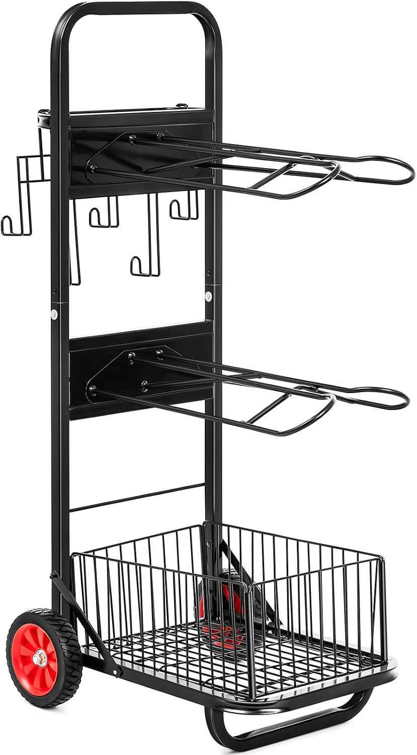 Amazon.com: DaisyInner Rolling Saddle Cart with Wheel Saddle Rack Dolly ...