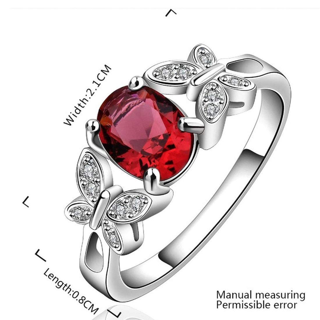 Zircon Leaf Plated Adjustable Ring