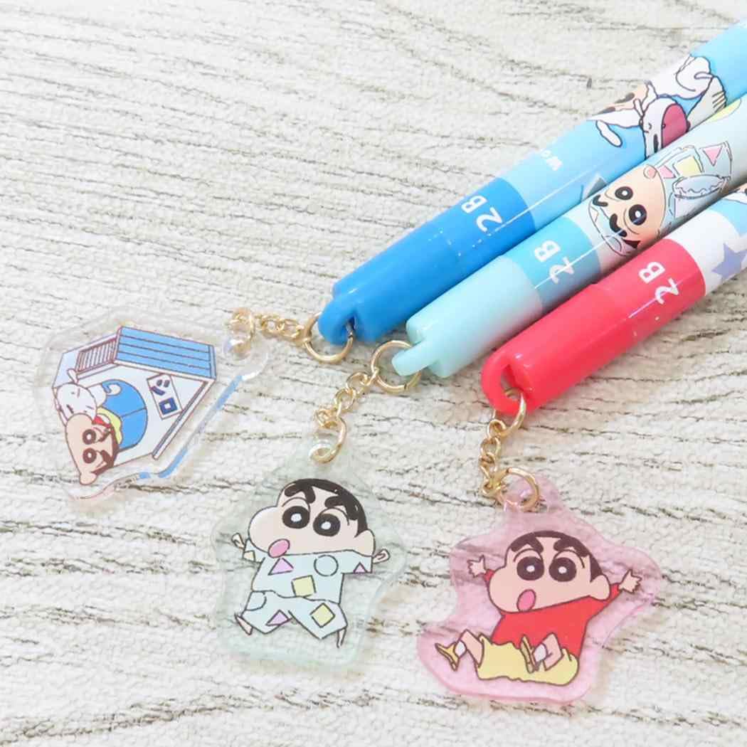 Amazon.co.jp: クレヨンしんちゃん[えんぴつ]チャーム付き2B鉛筆 丸軸
