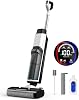 Wet Dry Vacuum Cleaner All-in-One Wet Vacuum Cleaner Vacuum Cleaner Battery Wireless with Dual Tank Design 890 ml Water Tank Self-Cleaning 5 mm Edge Cleaning LED Display Mop Vacuum Cleaner for
