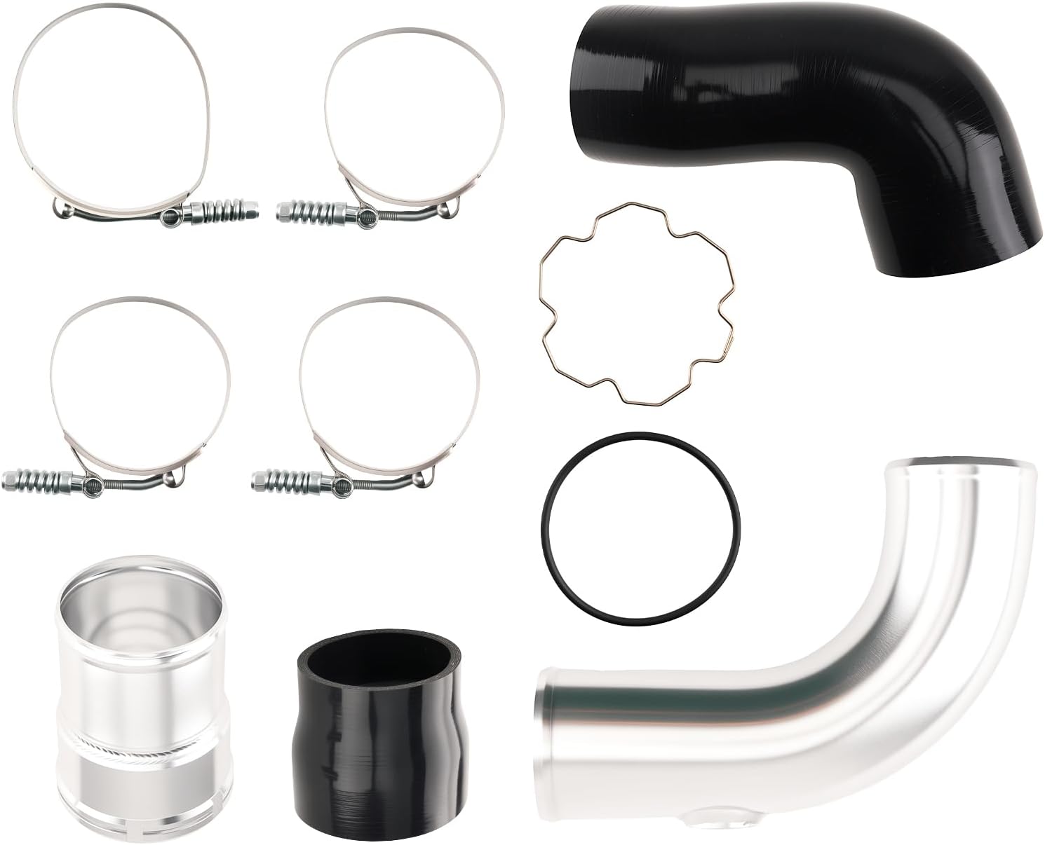 maXpeedingrods Intercooler Pipe Kit for Ford F250 6.7L Powerstroke 2017-2019, for Ford F350 6.7L Powerstroke 2017-2019, for Ford F450 6.7L Powerstroke 2017-2019