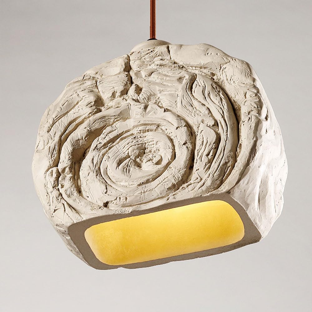 Lampe suspendue japonaise et éclairage de suspension en béton