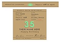 Vista 2 de Personalized Happy Birthday Label to fit Casamigos Bottles