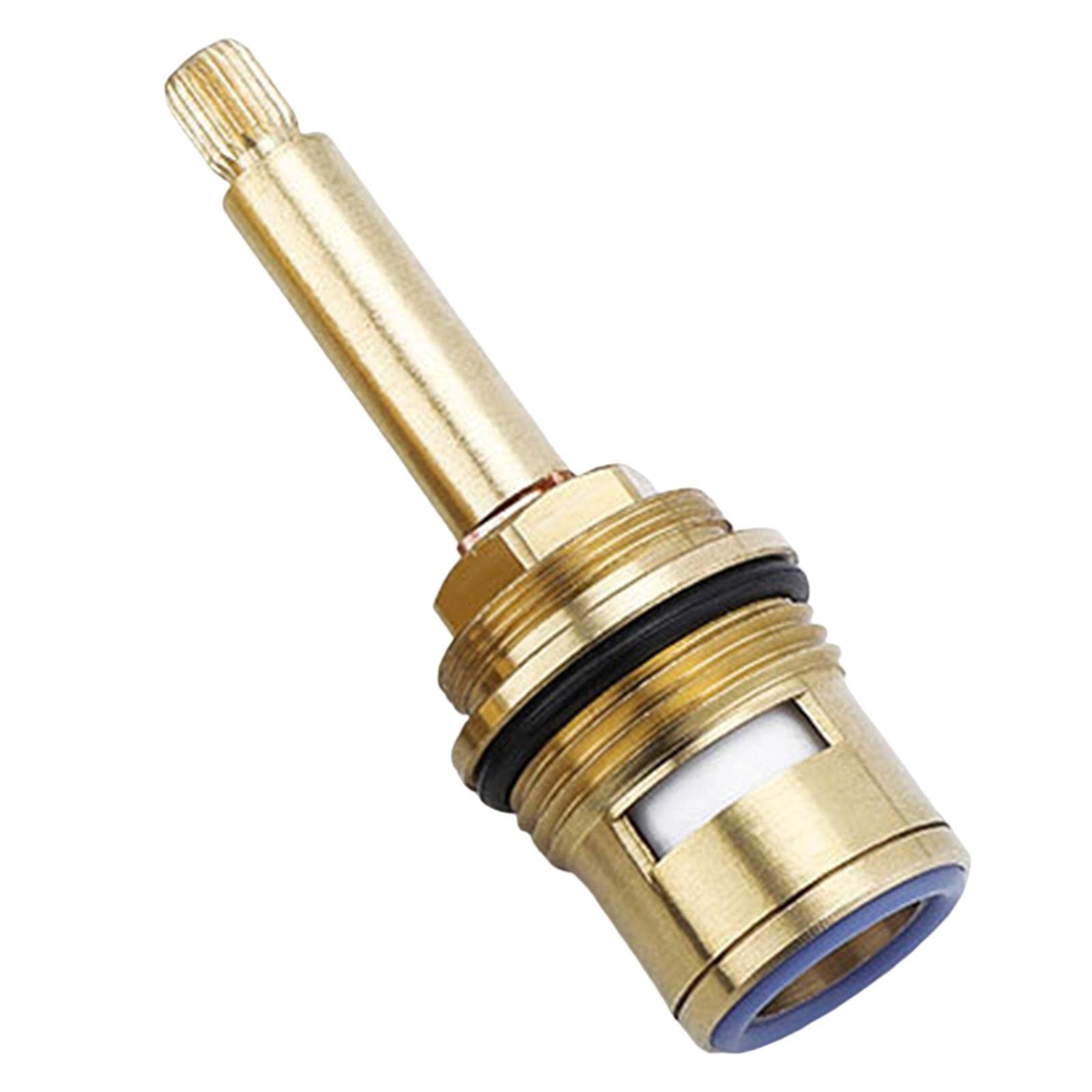 Neaxgeandx Blue Brass Ceramic Stem Disc Cartridges Faucet Valves Replace Bathroom M4 Screw Anti Clockwise, 2.36X8.2 Cm
