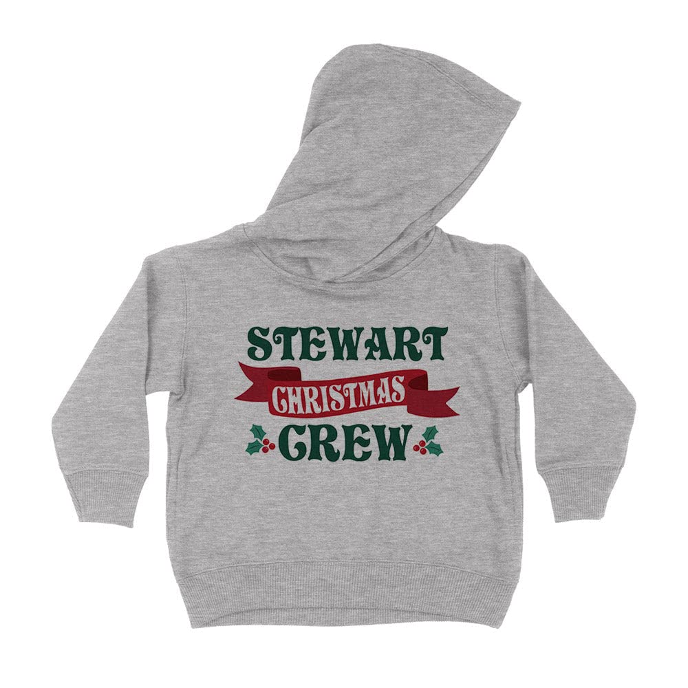 Stewart Christmas Crew Kids Hoodie Sweatshirt Toddler 5T Heather Grey