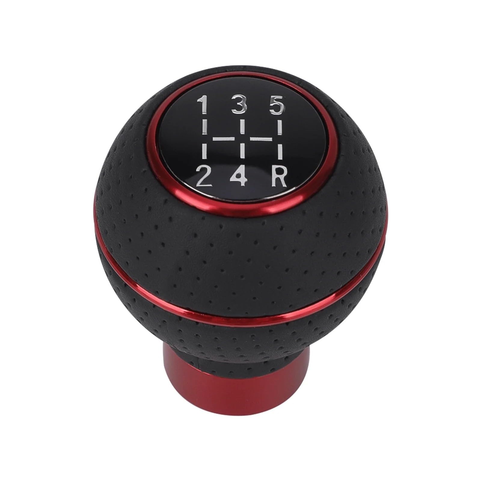 Xzcvtyw Red Car Gear Lever Shifter Universal 5 Speed Pu Car Gear Shift Knob For M8 M10 M11 M12(Red)