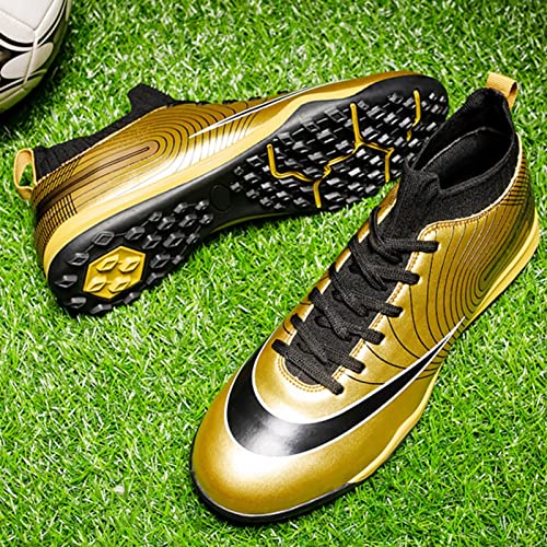 Sapatos de Futebol Masculino,Casual Confortável Topo Alto TF Chuteiras de Futebol Juvenil,Respirável