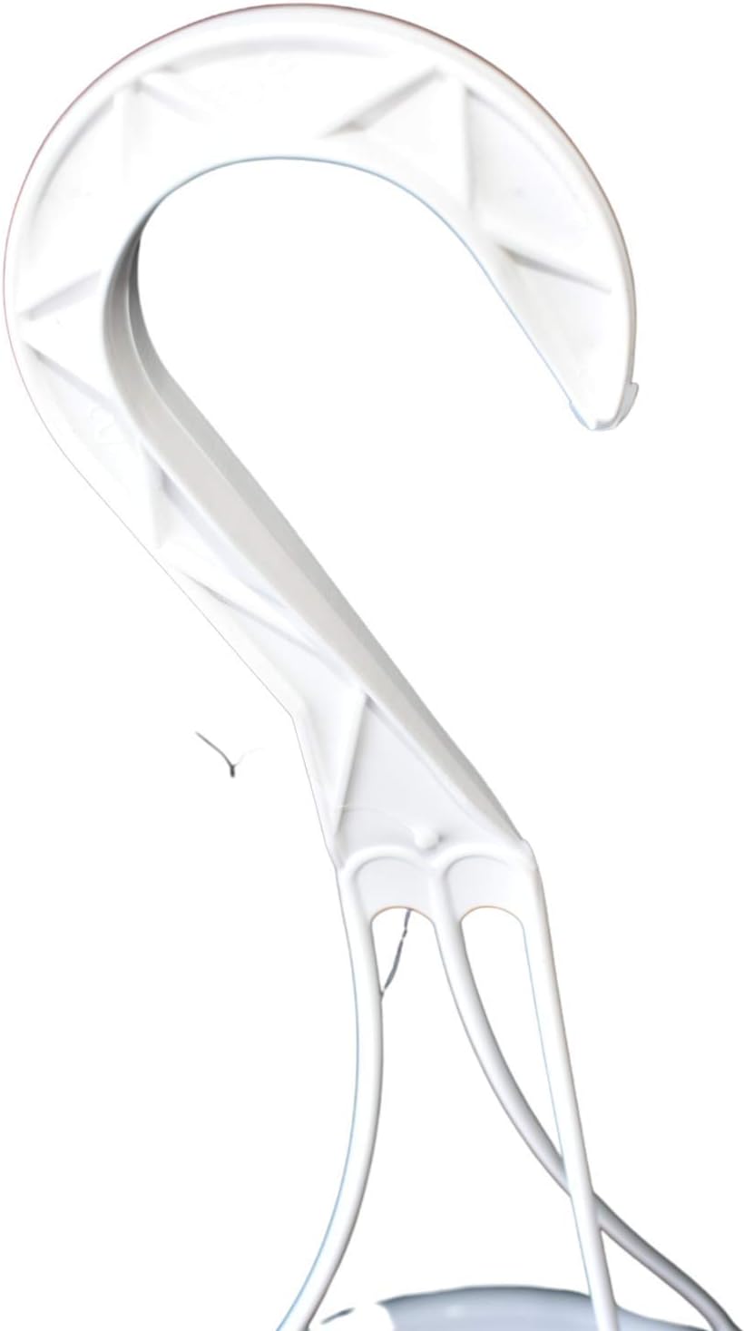 KOBA 8 Fluted White Plastic Hanging Basket (5)