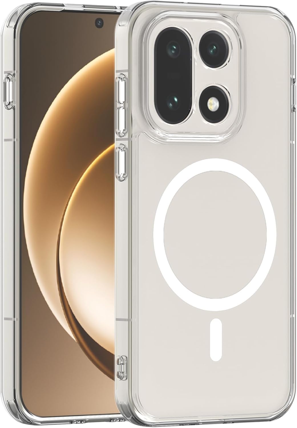 Case for OnePlus 15, Strong Magnetic, Military-Grade Shockproof Protection, Anti-Yellowing PC Back & TPU Bumper, Slim Anti-Fingerprint Cover - Crystal Clear 2026 - view 1