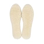LAMBAA Sheep Wool Fleece Insoles White 9 Women/7 Men