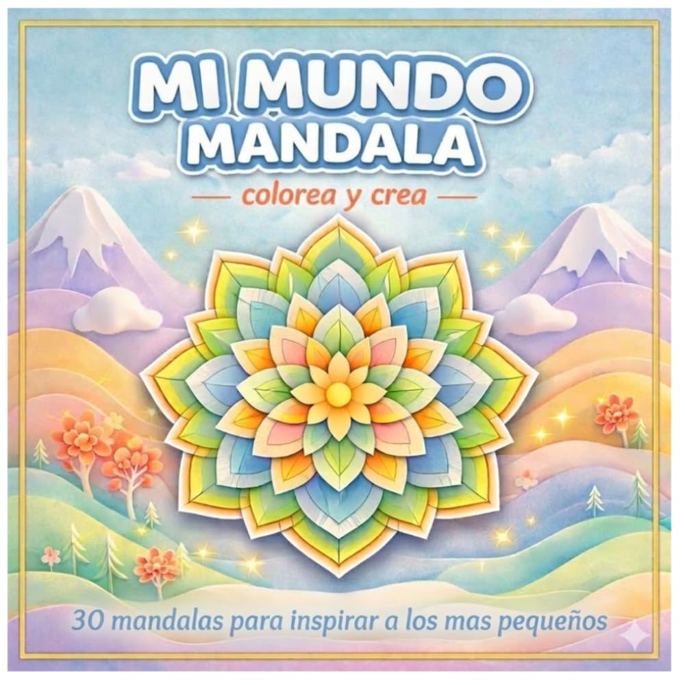 Mi Mundo Mandala -colorea y crea-: Libro de mandalas para niños