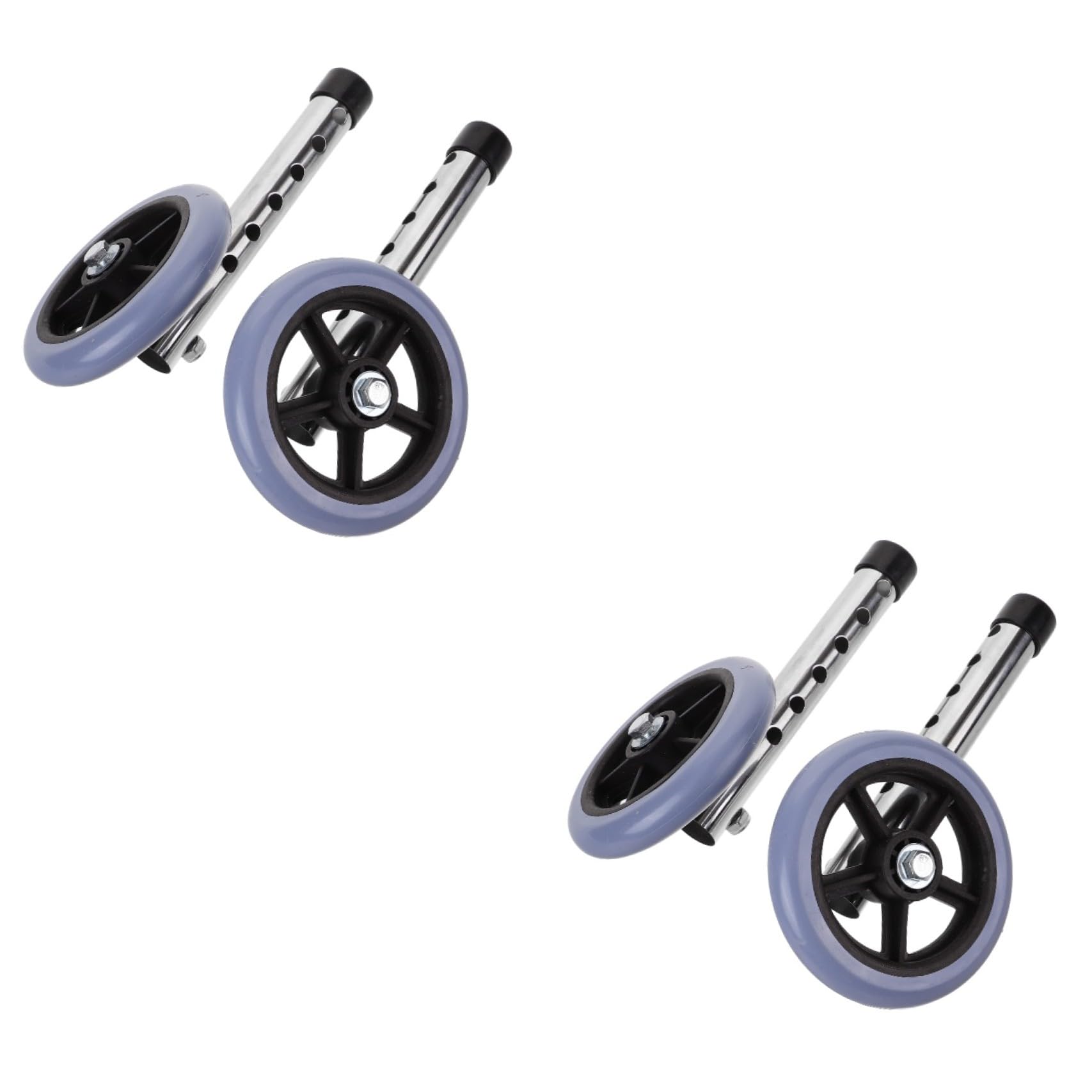 BESTYASH 2 Pares Ruedas Para Andador Caminando Reemplazo Del Andador Accesorios Para Andador Partes Rueda Andador Ruedas Para Andadores Anciano Acero Inoxidable