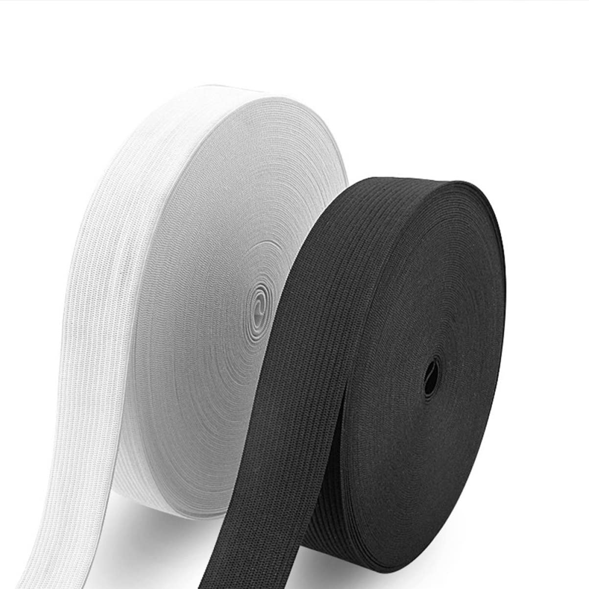 Elastico Piatto per Cucire Metri di Poliestere Accorciabile Bianco Accessori per Abbigliamento e Progetti Fai da Te