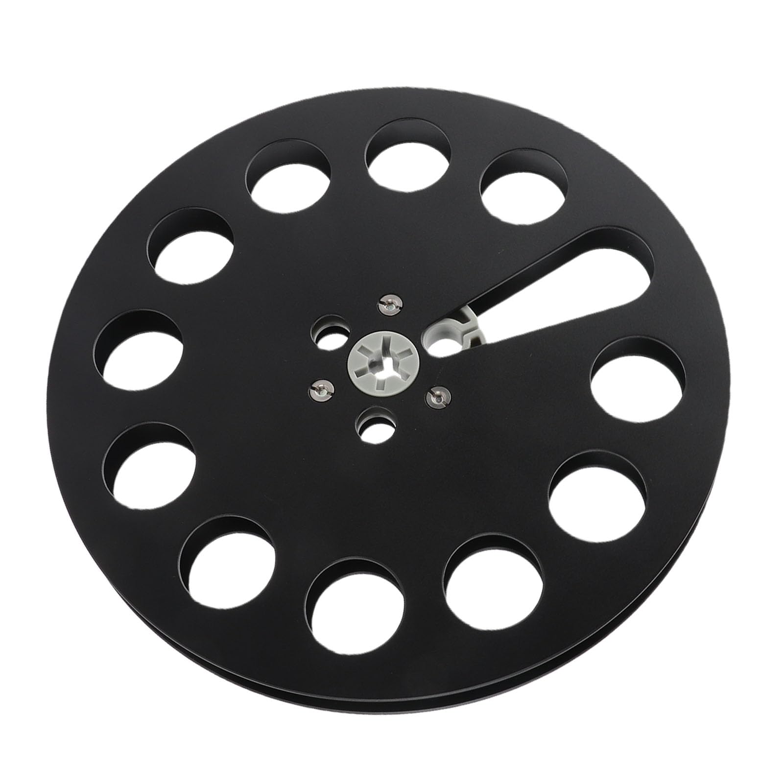 Bobine de bande vide 1/4 7 pouces universelle noire 11 trous pour bande d'enregistrement