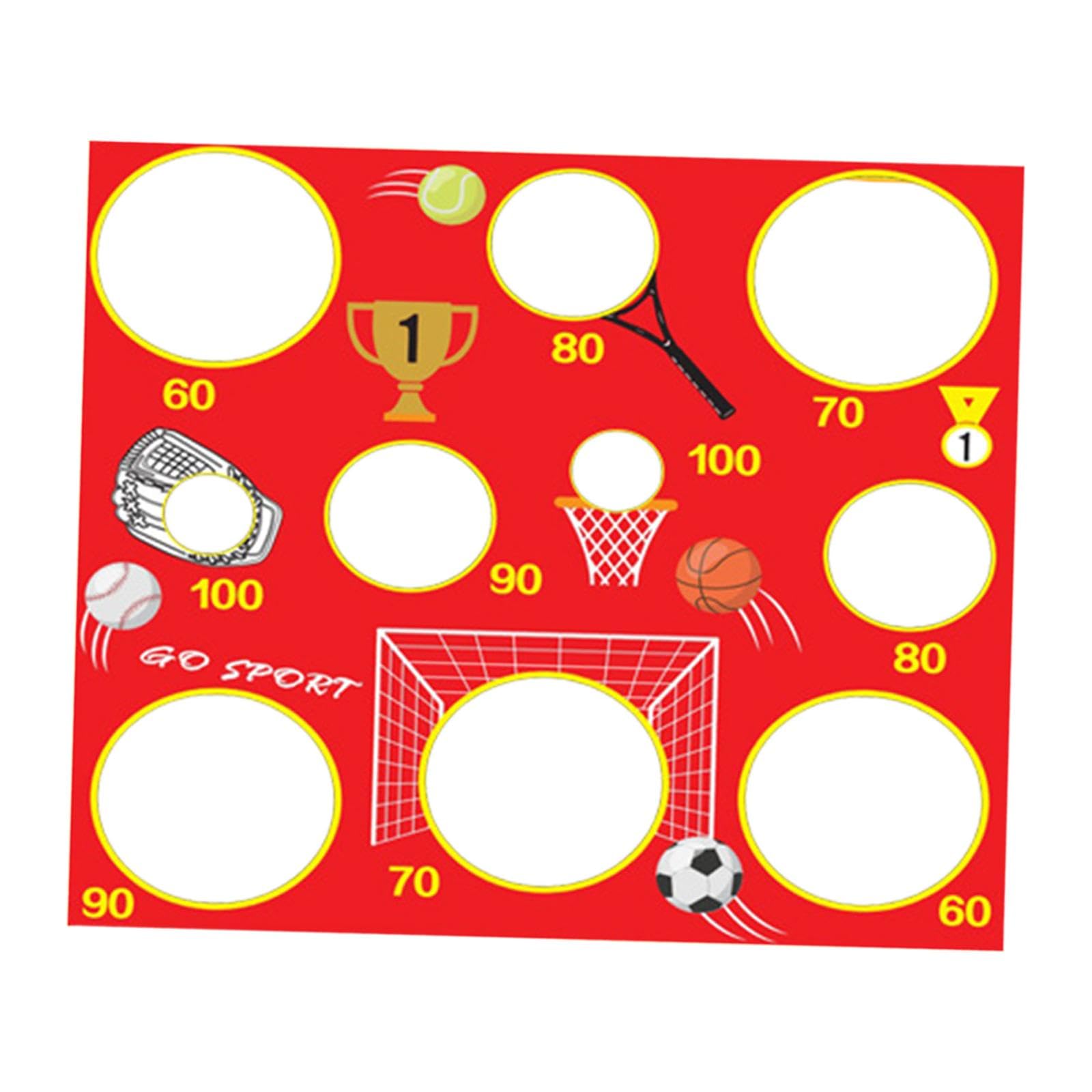 CoudarTitie Kids Outdoor Tossing Game Set - Fun Toy for Family Gatherings, Red