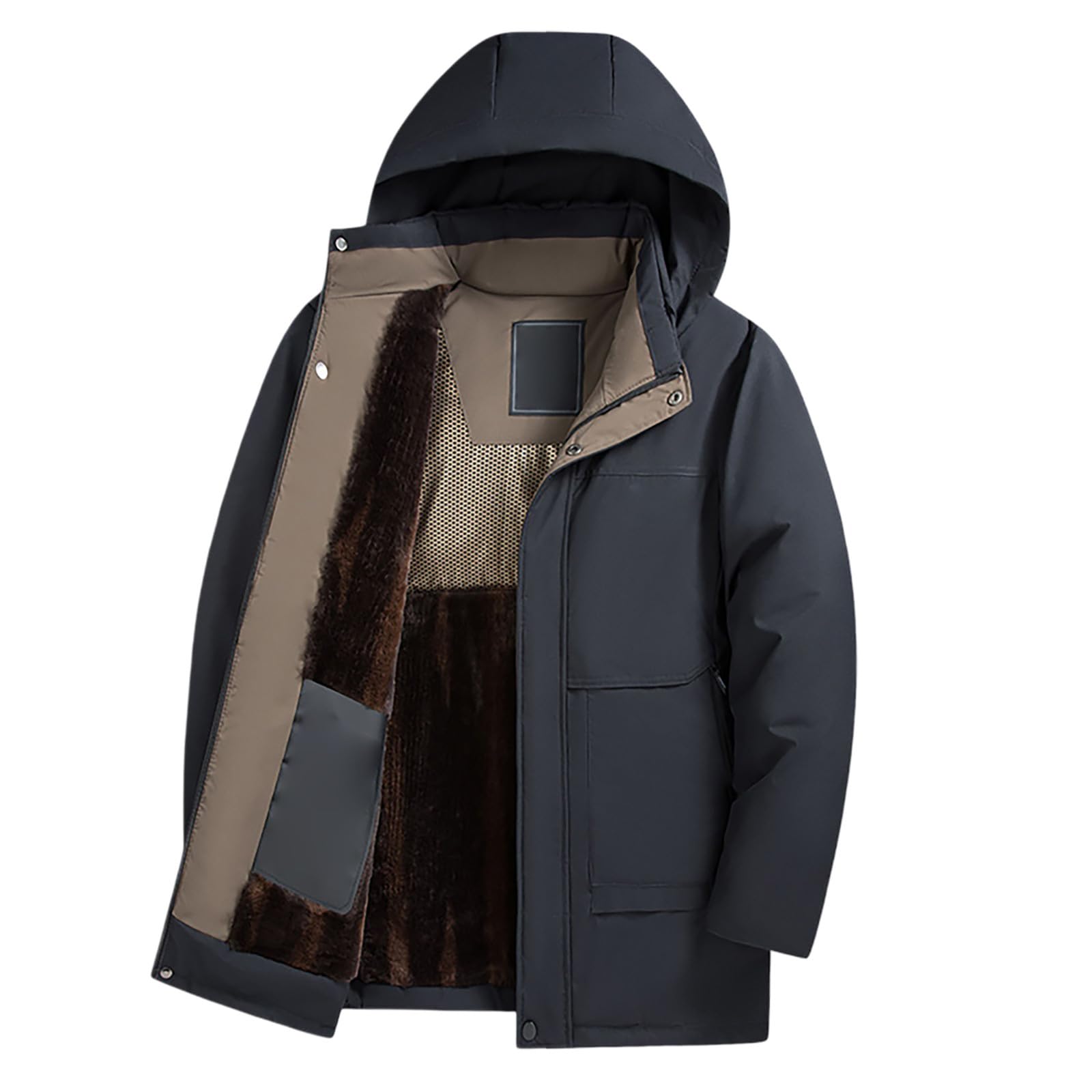 Trenca Hombre Chaqueta Negra Hombre Jacket Men Warm Fashionable Hooded Down Jacket Chaqueta Plumas Plumas Parkas Militares Abrigo Acolchado Negra Abrigos De Invierno Para Cazadora Abrigo De Paño