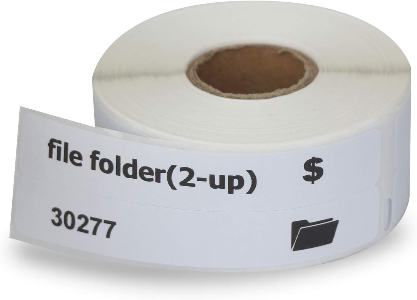 BETCKEYCompatible with Dymo 30277 (9/16" x 3-7/16", Removable) File Folder(2-up) Labels, Compatible for Dymo LabelWriter Thermal 450, 4XL & Zebra Desktop Printers [1 Roll, 260 Labels]