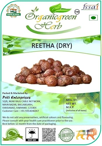 Miniatura 2 de Veena Hierba Organicgreen Reetha Retha SABUT -200 GMS Soapnut Aritha Dry